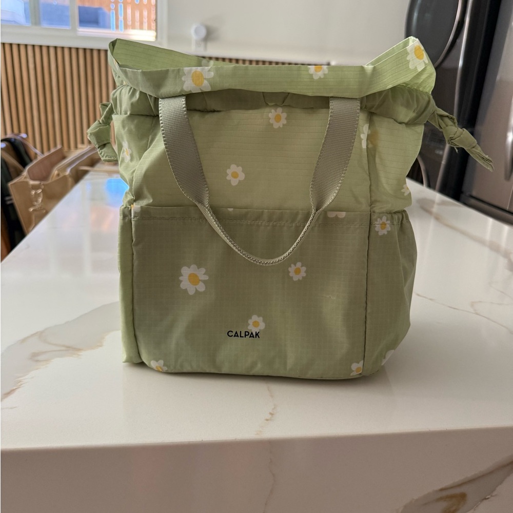 Calpak Green Daisy Tote Bag